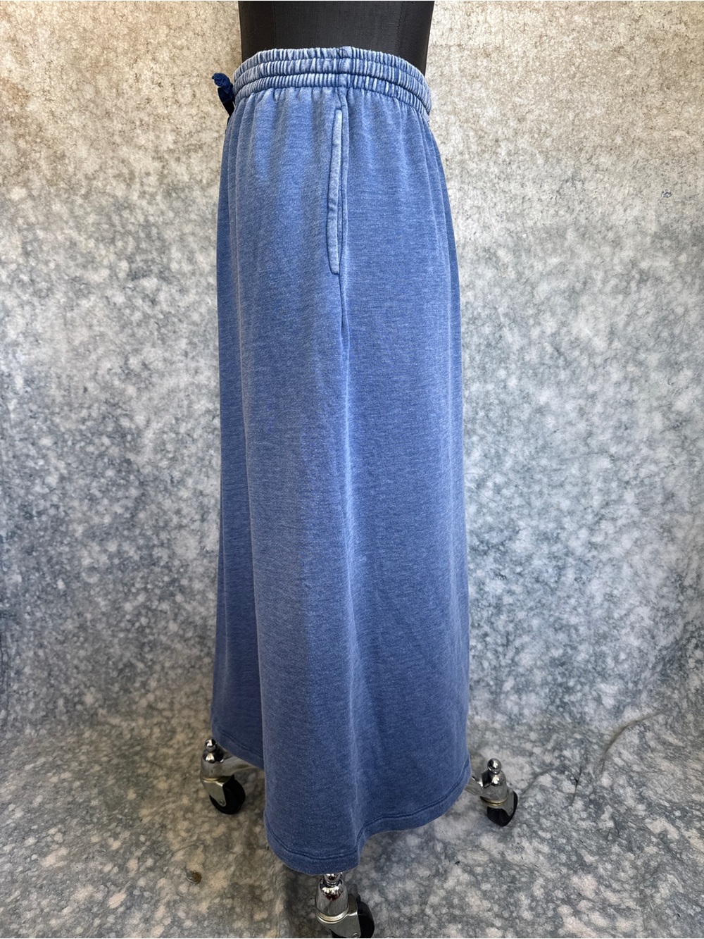 FP Movement Denim Blue Terry Skirt - S - Picture 3 of 8